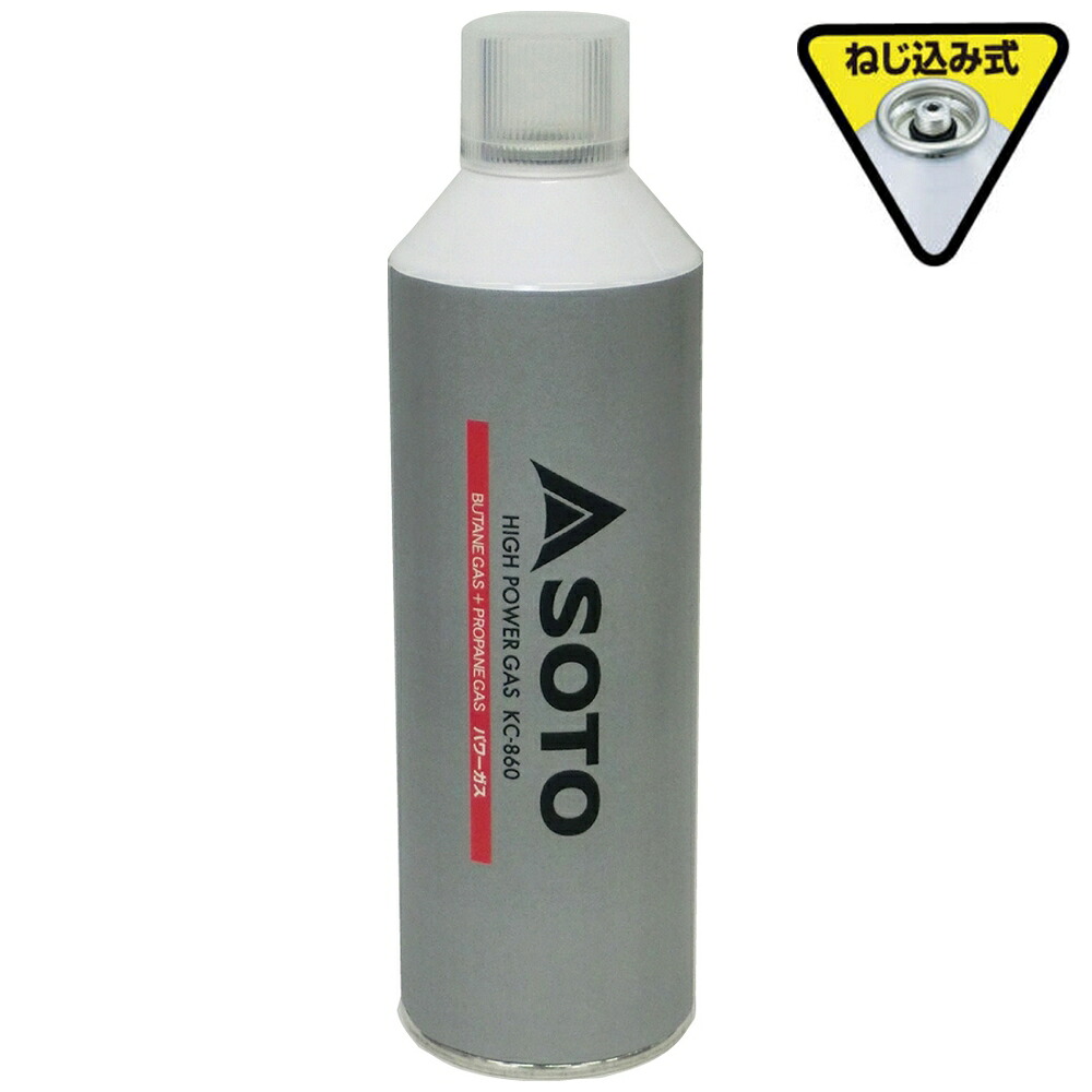 【期間限定P2倍】 新富士バーナー　SOTO(ソト)　ガスボンベ　ハイパワーガス　KC-860　220g×30本入【取り寄せ商品・即納不可・代引き不可・返品不可】