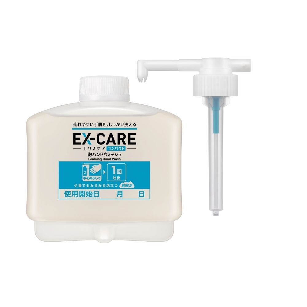 花王　EX-CARE　コンパクト　泡ハンドウォッシュ　オートディスペンサー用カートリッジ　500mL&times;6本入【取り寄せ商品・即納不可・代引き不可・返品不可】｜業務ショップのん太郎 店