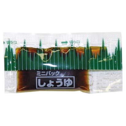 ミニパック醤油　バラン柄小　約3.0ml　750個&times;3箱【工場直送・代引き不可・時間指定不可・沖縄、離島不可】｜業務ショップのん太郎 店