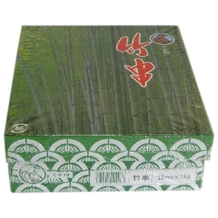 【人間宅送りとどける可】竹串 15ｃｍ Ф2．5粍 1ｋｇ×18箱入【取り寄せ商いもの・代引っ張ること不可・沖縄、北海道、離島不可】
