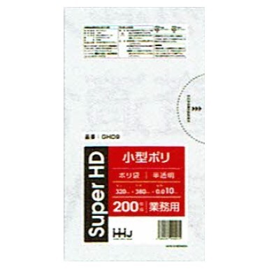ポリ袋　7L　0.01×320×380　（6000枚）GH09【メーカー直送・時間指定不可・沖縄、離島不可】　半透明　200枚×30冊