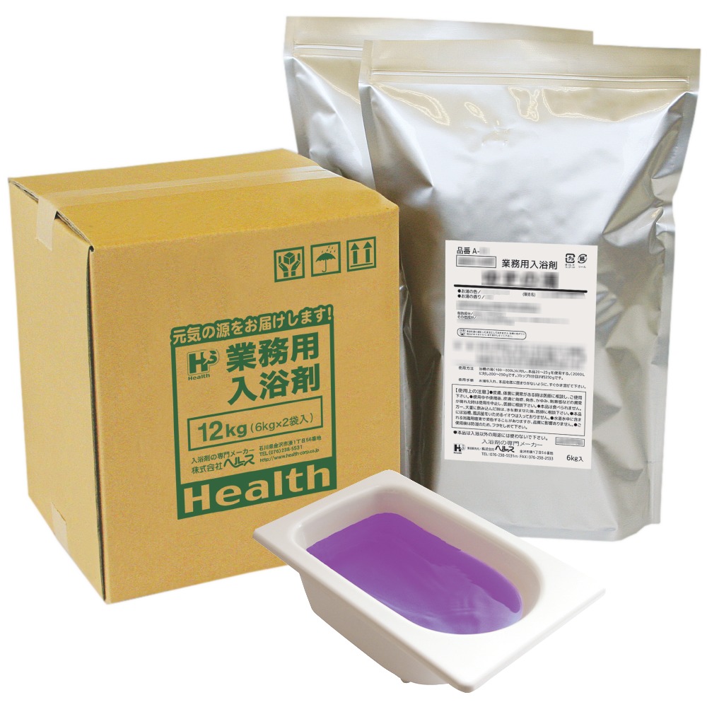 【全国送料無料】業務用入浴剤 A-181 四季の彩り ライラックの香湯(春) 12kg(6kg×2袋)【メーカー直送または取り寄せ】|業務ショップのん太郎 店