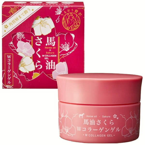 フェイスジェル・ゲル M ayu 楽天市場】馬油 さくら W ダブル コラーゲンゲル 100g