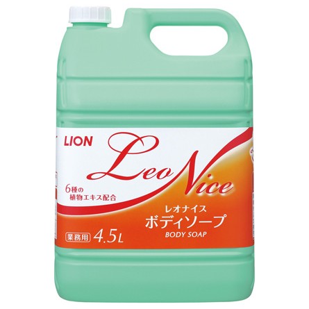 【期間限定P2倍】 ライオン　レオナイス　ボディソープ　4.5L×3本入●ケース販売お徳用