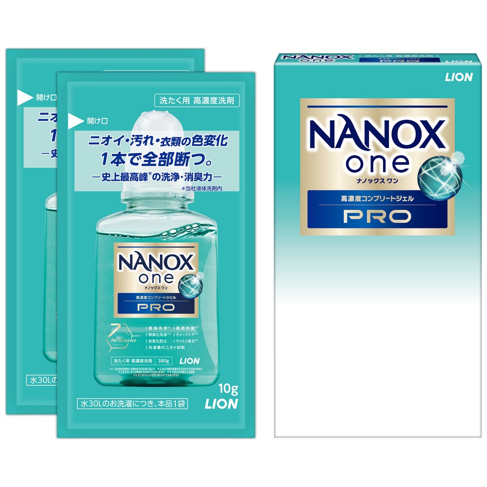 4857 【新品未使用】ナノックスワン ニオイ専用 380g 3本 詰替28個！ メーカー公式】NANOX ONE ニオイ専用 380g 特撰品｜ライオン