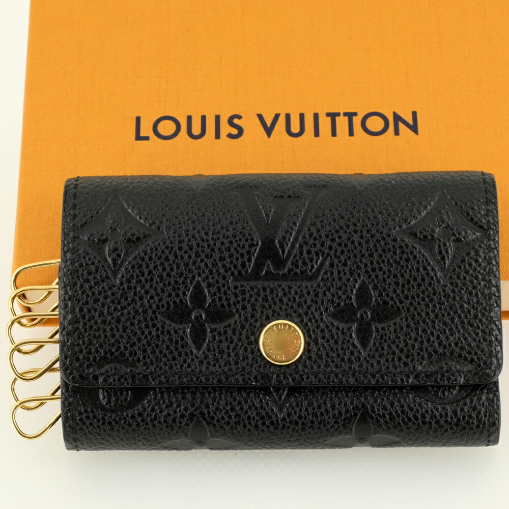 LOUIS VUITTON ルイヴィトン ミュルティクレ 6 足懸かり入れもの6本 アン工業プラント ノワール黒 M64421 RFID（集積回路手当て入り口・入口） 【中古】