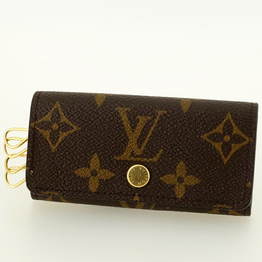 【美品】LOUIS VUITTON ルイヴィトン ミュルティクレ4 キーケース 4連 モノグラム ブラウン トニックレモン M25708 【中古】｜ノースプラザ 店