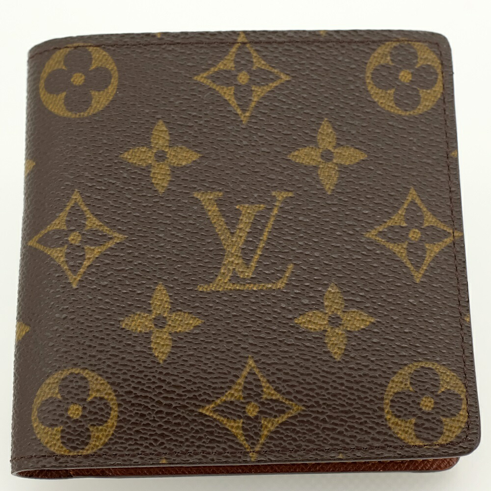 美品 ルイヴィトン モノグラム ポルトフォイユ マルコ 二つ折り財布 楽天市場】LOUIS VUITTON ルイヴィトン小銭入れ付き二つ折り財布