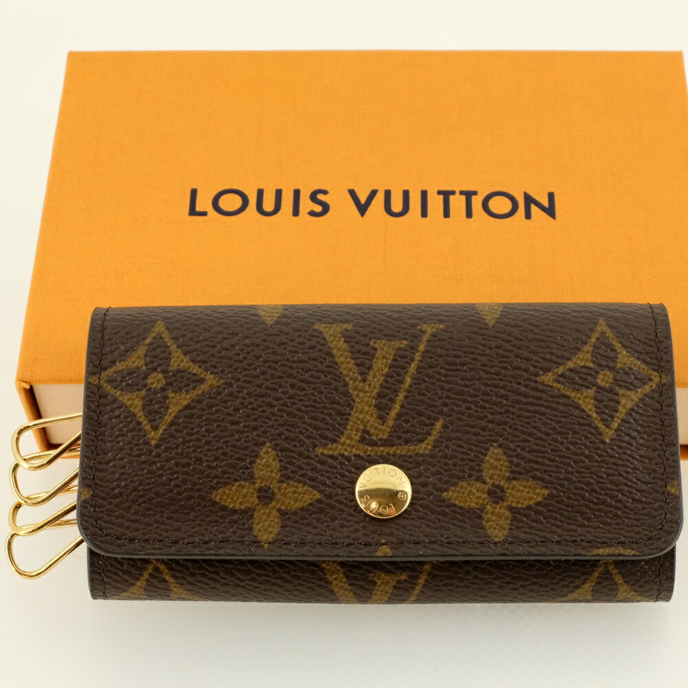 【未当てはめる品】LOUIS VUITTON ルイヴィトン ミュルティクレ4 足がかり容れもの4連 モノグラム M62631 RFID（集積回路心付け入り口・入口）【新古品】