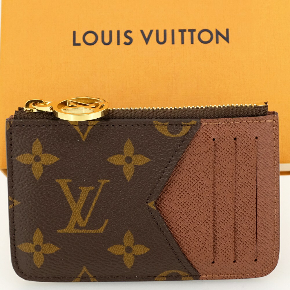 【新品負けず劣らず】LOUIS VUITTON ルイヴィトン 歌留多入れもの オポルト カルト・ロミー 名刺入れ コインケース モノグラム M81880 RFID（集積回路手当て入り口・入口） 箱 保護すること袋 【中古】