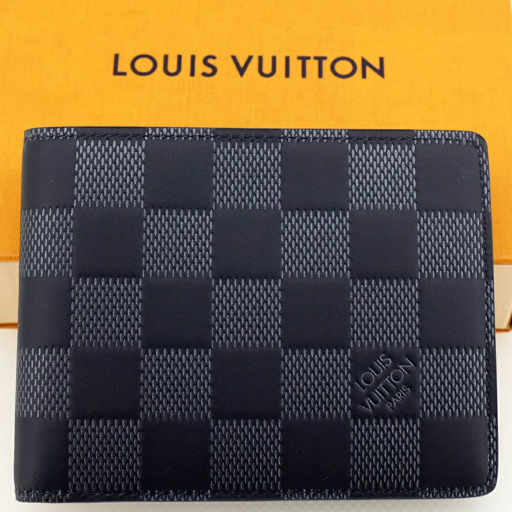 Louis Vuitton ダミエアンフィニ　ブラック 二つ折り 楽天市場】【中古】【財布】LOUIS VUITTON ルイ ヴィトン ダミエ
