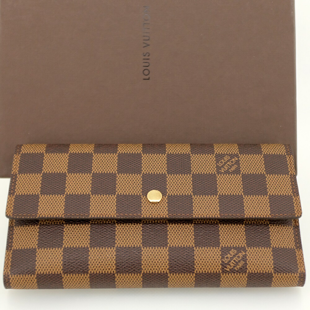 LOUIS VUITTON ダミエ ポルトトレゾール 3つ折り 長財布 楽天市場】【財布】LOUIS VUITTON ルイ ヴィトン ダミエ ポルト