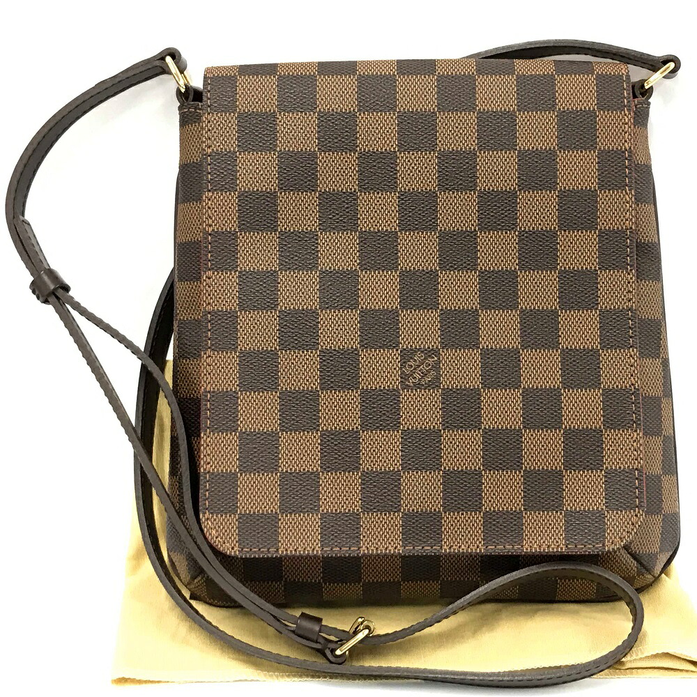 【美品】LOUIS VUITTON ルイヴィトン ミュゼット・サルサ ロングショルダー ダミエ・エベヌ N51300 斜め掛け 【中古】|ノースプラザ 店