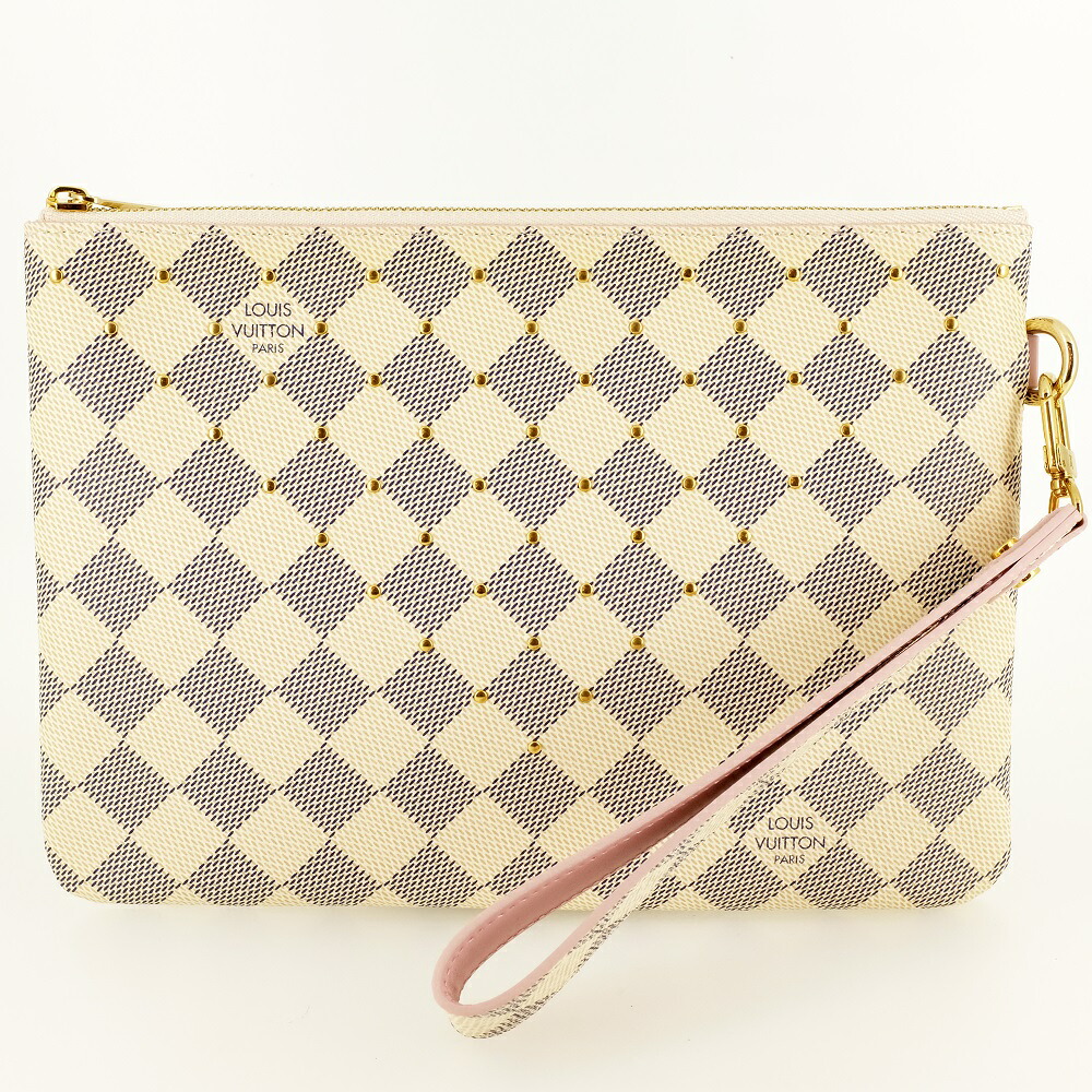 【未当て嵌める品】LOUIS VUITTON ルイヴィトン シティ・ポシェット クラッチペダル御徒面子 車寄せ ダミエ・アズール 同盟罷工さあ美付 N60253 【新古品】