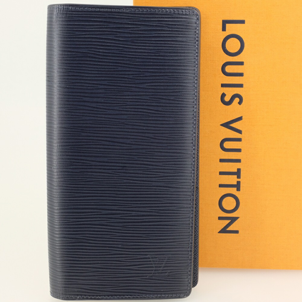 【未使用品】LOUIS VUITTON ルイヴィトン ポルトフォイユ・ブラザ 長財布（小銭入れあり） エピ ブルーマリーヌ M61816 【新古品】