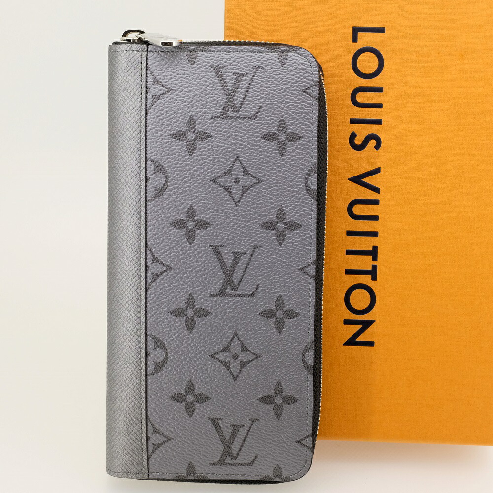 【未当て嵌める品】LOUIS VUITTON ルイヴィトン ジッピーウォレット・ヴェルティカル 長紙入れ（御釣り入れあり） タイガラマ しろがね色薄墨色 M30841【新古品】