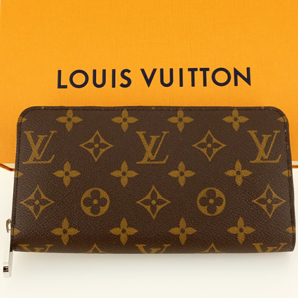 【美品】LOUIS VUITTON ルイヴィトン ジッピー・ウォレット 長紙入れ（御釣り入れあり） モノグラム・しろがね色 日本押さえる M27029 RFID（集積回路手当て入り口・入口） 【中古】
