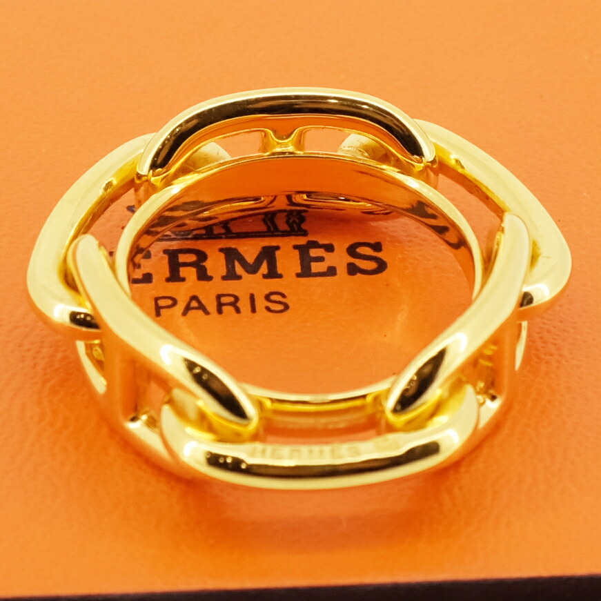 楽天市場】HERMES エルメス シェーヌダンクル スカーフリング GP