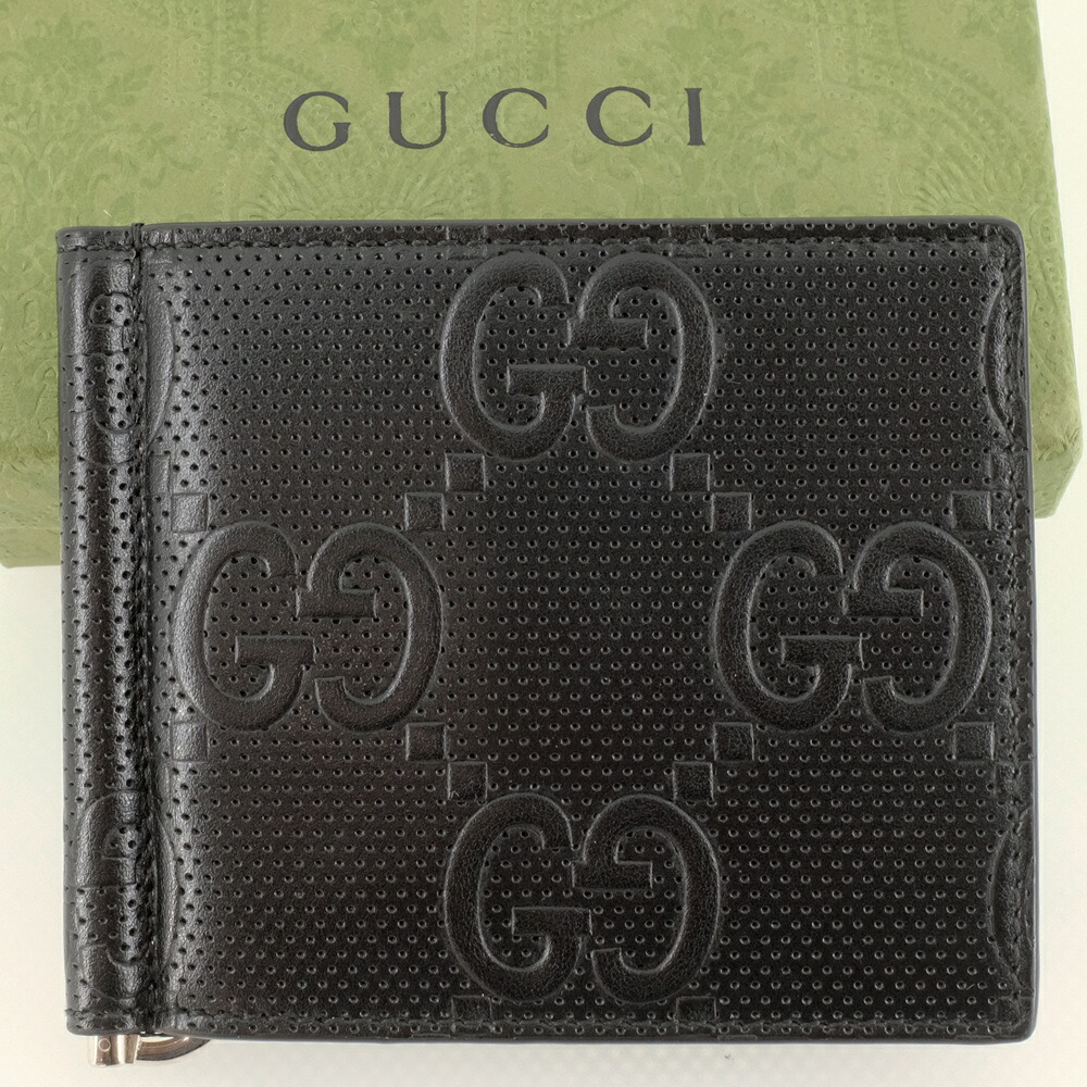 楽天市場】GUCCI グッチ マネークリップ付き折り財布メンズ