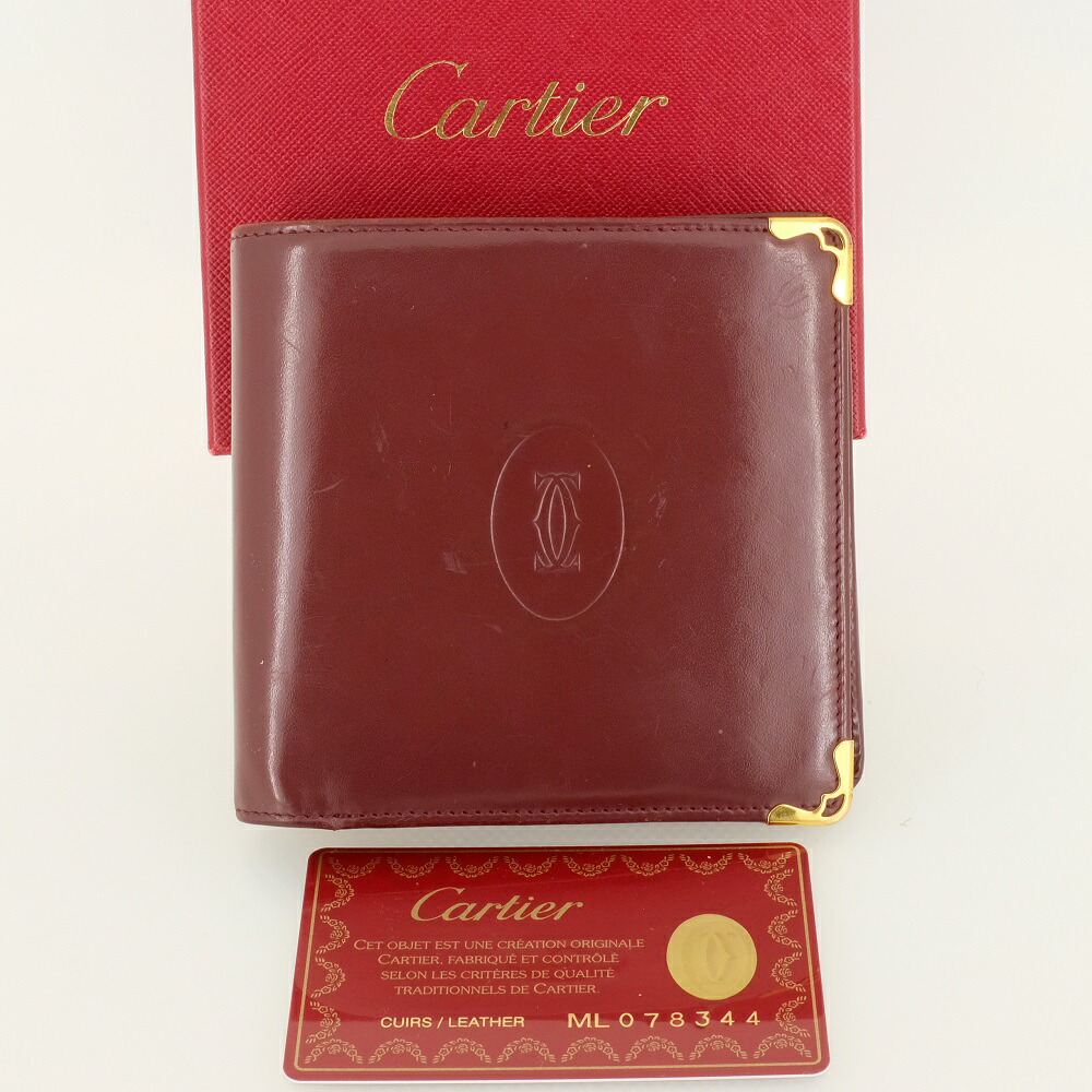 楽天市場】Cartier カルティエ マストライン 二つ折り財布（小銭入れ