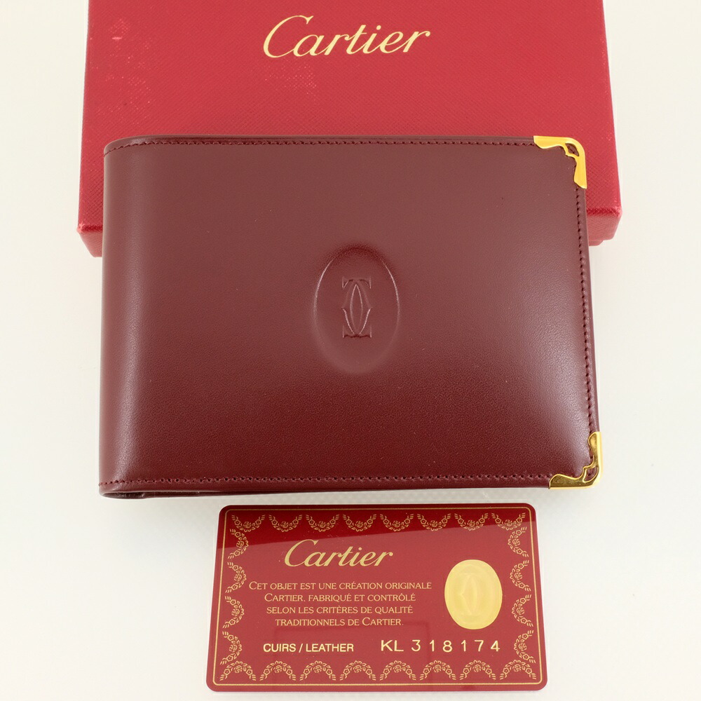 楽天市場】Cartier カルティエ マストライン 二つ折り財布（小銭入れ