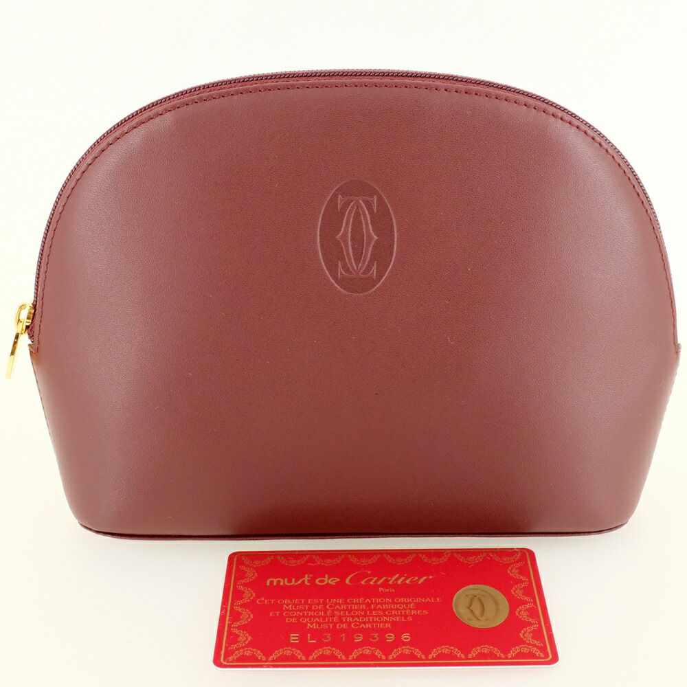 楽天市場】Cartier カルティエCドゥカルティエ 化粧ポーチ箔押しロゴ