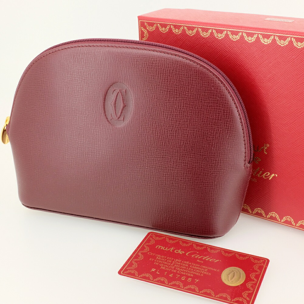 楽天市場】Cartier カルティエCドゥカルティエ 化粧ポーチ箔押しロゴ