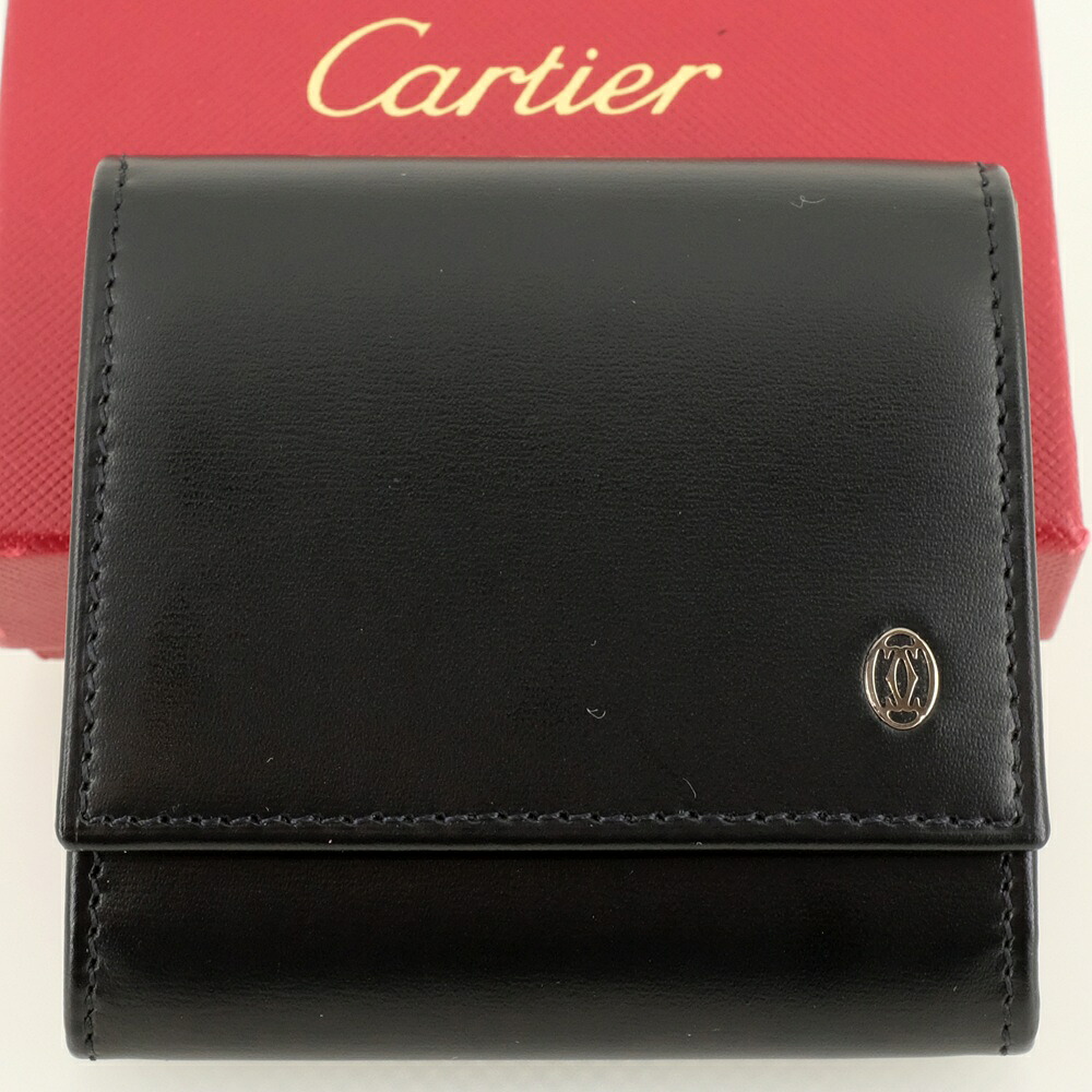 【新品同様】Cartier カルティエ パシャ コインケース 小銭入れ レザー ブラック 黒 L3000205 【中古】｜ノースプラザ 店