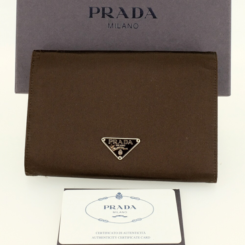 楽天市場】プラダ PRADA 三つ折り財布 M510A サフィアーノ レザー 黒