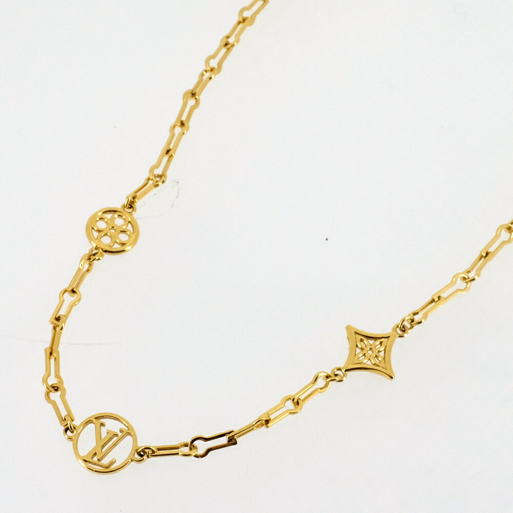 【美品】LOUIS VUITTON ルイヴィトン コリエ・フォーエバー ヤング ネックレス M69622 GPゴールド 【中古】