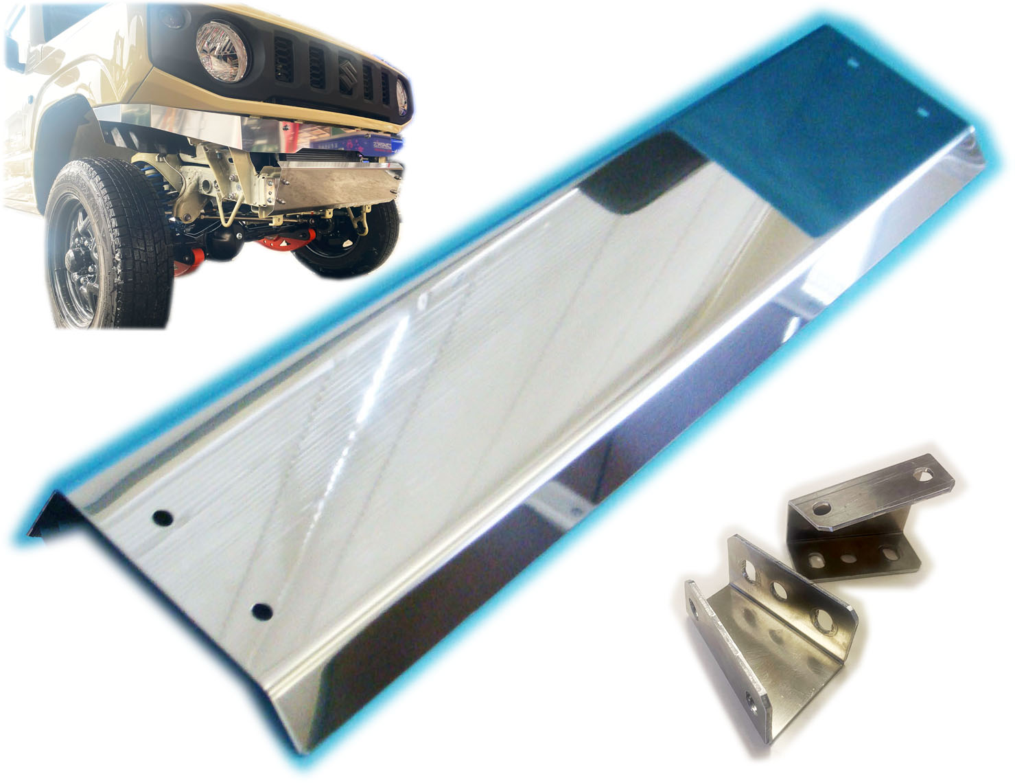 楽天市場】JB64 / JB74 ハイテン鋼製 スキッドバンパー 黒塗装