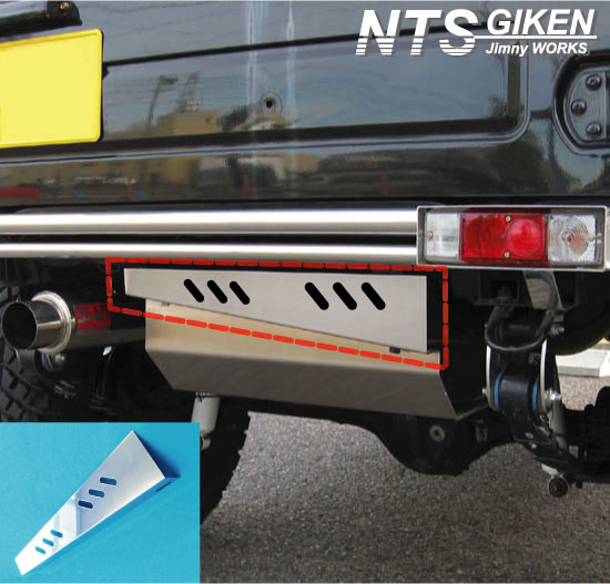 タ*ス様 SUZUKI ジムニー　ja11 リアバンパー　自作品 Jimny] Rear bumper made from square pipes from a home