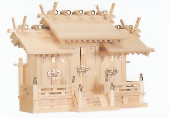 伊勢限りない大屋根食い違い三社 No.57 木曽ひのき当てはめる