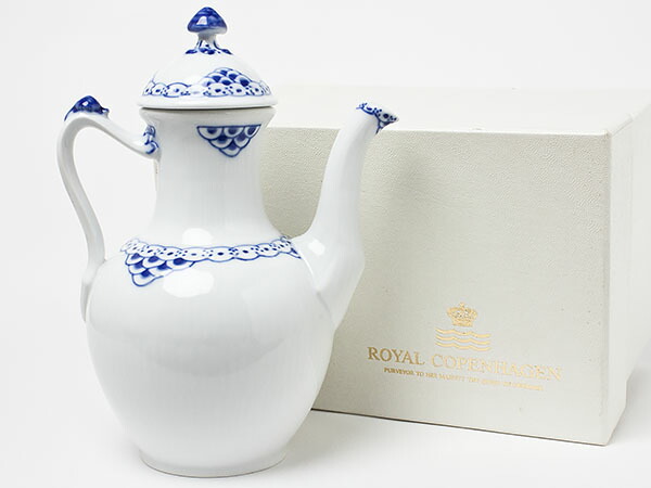 ロイヤルコペンハーゲン 妃殿下青色 コーヒーポット copen-42茶の葉のふじい・藤井茶舗