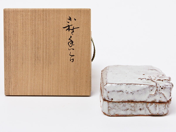 波多野善蔵 作 萩焼 香合 hatano-07茶の葉のふじい・藤井茶舗