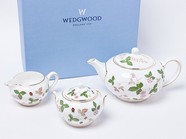 ウエッジウッド ワイルドストロベリー　ティーポットＬサイズ ３点セット 楽天市場】【P15倍☆21周年記念感謝祭限定11/14 20:00-12/1 9:59