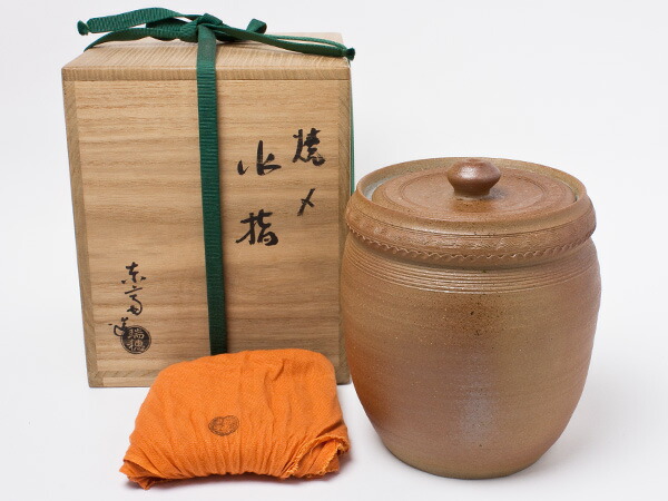 国領東齋 造 焼〆水指 kokuryo-01茶の葉のふじい・藤井茶舗