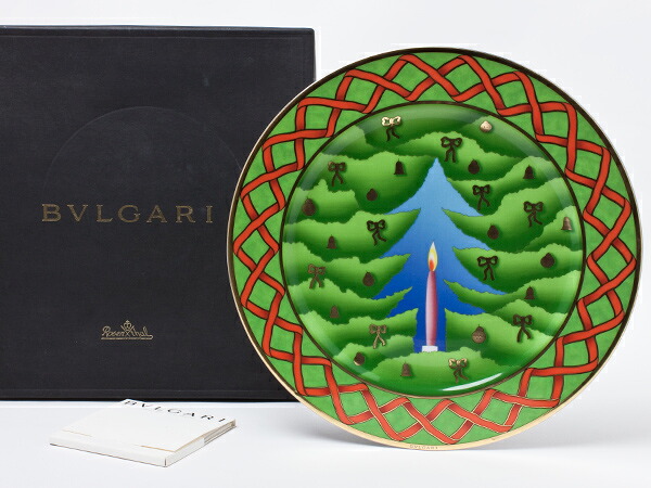 ブルガリ　2000年限定　Giar dino di Natale クリスマスアメリカンディナープレート bvlgari-32お茶のふじい・藤井茶舗｜お茶のふじい