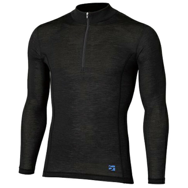 finetrack(ファイントラック) MENSメリノスピンライトジップネック BK XL FUM0722 長袖シャツ アンダーウェア トップス アウトドアウェア Tシャツ