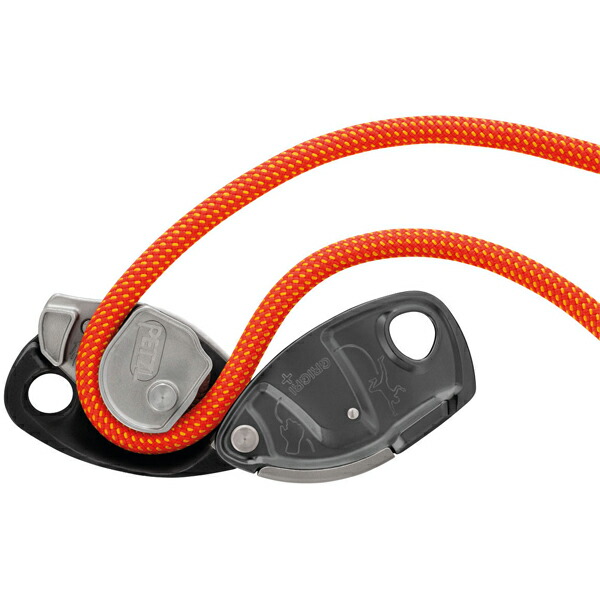 市場 PETZL グレー ディッセンダー トレッキング グリグリ+ D13AGアウトドアギア 登山 確保器 ペツル