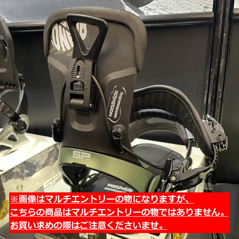 22 23 Sp スノーボード Slab バインディング Mサイズ United ワン 着脱カンタン エスラブ ｶﾗｰ Olive エスピー One