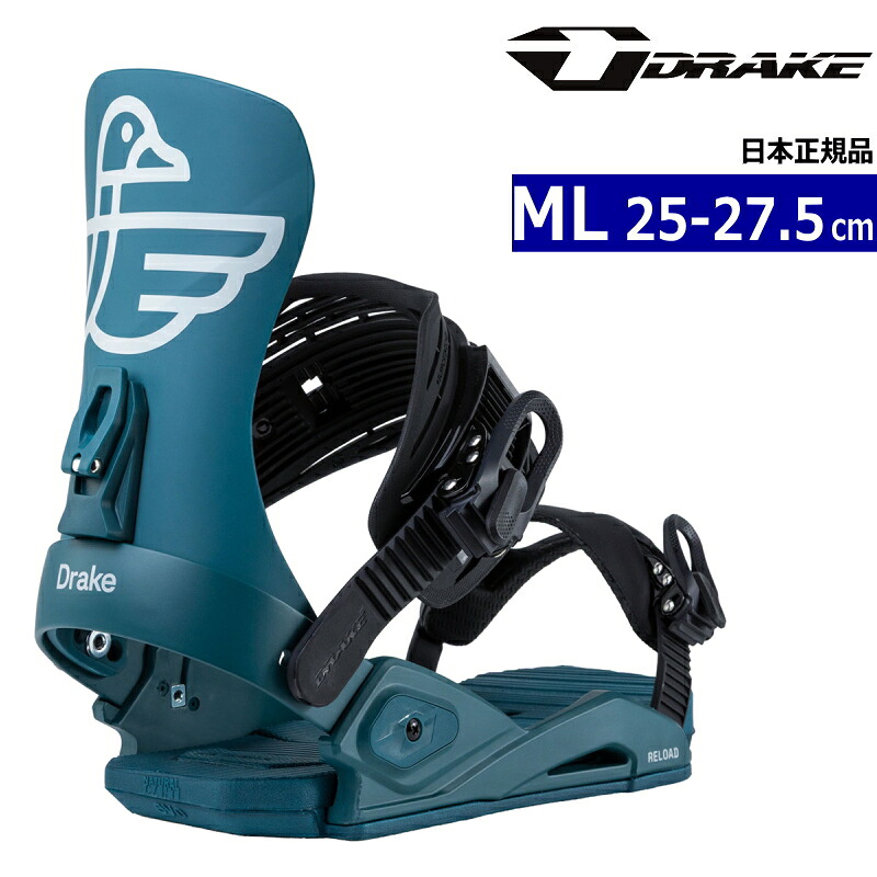 【早期予約商品】 26-27 DRAKE RELOAD ｶﾗｰ:GREEN PETROLIUM MLサイズ ドレイク リロード メンズ スノーボード ビンディング バインディング新作 [MID][対応ブーツサイズ]25cm25.5cm26cm26.5cm27cm27.5cm