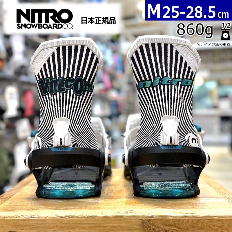 25-26 NITRO TEAM ｶﾗｰ:Nitro X Volcom Mｻｲｽﾞ ナイトロ チーム メンズ スノーボード ビンディング バインディング日本正規品 [MID][対応ブーツサイズ]25cm25.5cm26cm26.5cm27cm27.5cm28cm28.5cm