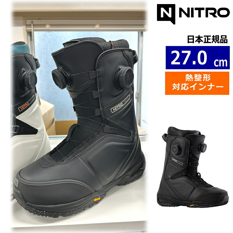 【早期取っておく商いもの】 26-27 NITRO TEAM BOA ｶﾗｰ:Black 27糎 ナイトロ 野球クラブ メンズ スノーボードブーツ ダブルボア 文字盤式 熱決定づける相応う ニューモデル