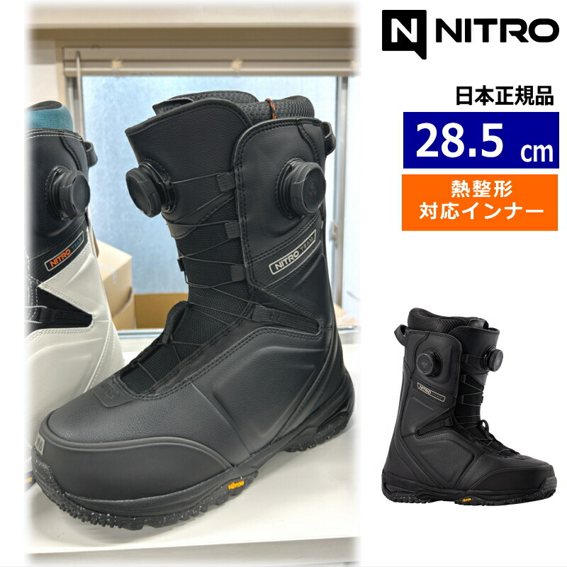 【早期予約商品】 26-27 NITRO TEAM BOA ｶﾗｰ:Black 28.5cm ナイトロ チーム メンズ スノーボードブーツ ダブルボア ダイヤル式 熱成型対応 ニューモデル
