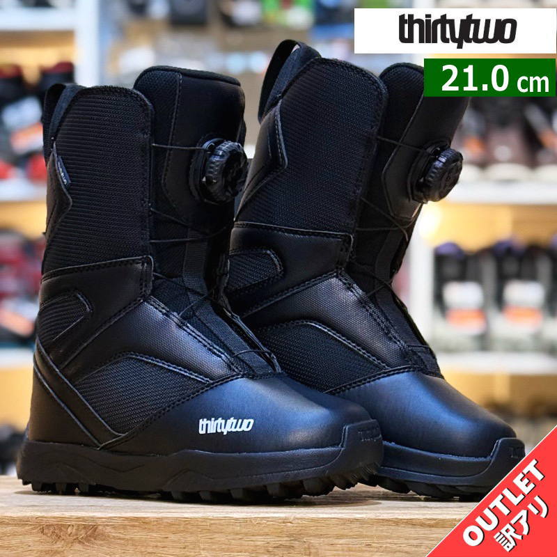 【アウトレット】キッズ ジュニア スノーボードブーツ 25-26 THIRTYTWO KIDS BOA '25 ｶﾗｰ:BLACK 21cm サーティーツー キッズボア 型落ち 日本正規品｜Snowboard＆Ski オフワン国道16号