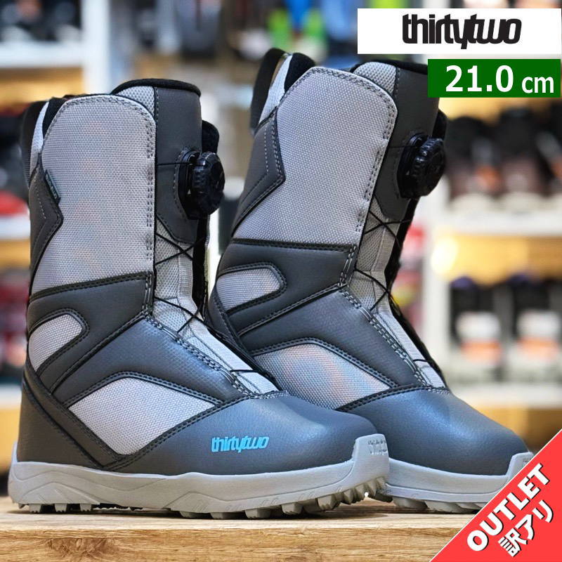 【アウトレット】キッズ ジュニア スノーボードブーツ 25-26 THIRTYTWO KIDS BOA '25 ｶﾗｰ:DARK GREY GREY 21cm サーティーツー キッズボア 型落ち 日本正規品｜Snowboard＆Ski オフワン国道16号