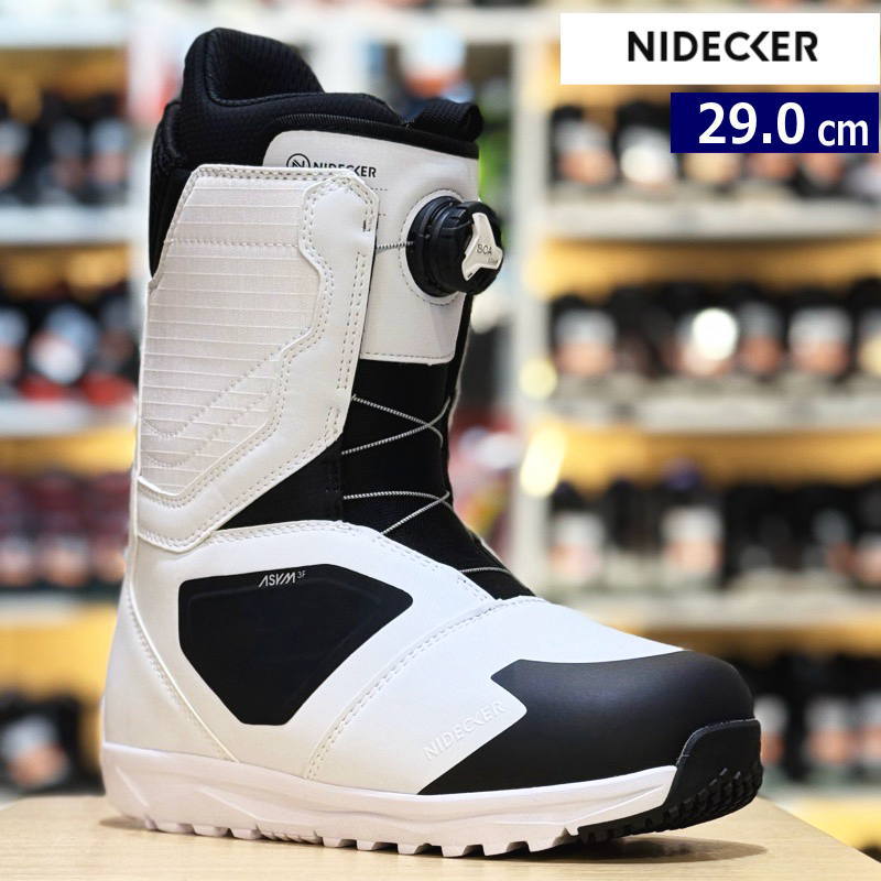 24-25 NIDECKER CASCADE ｶﾗｰ:WHITE 29糎 ナイデッカー カスケード メンズ スノーボードブーツ ボア 文字盤式足が入れ分かりやすい 型挙げ句の果て 日本置き目品 ウィンタースポーツ-スノーボード用品-ブーツ