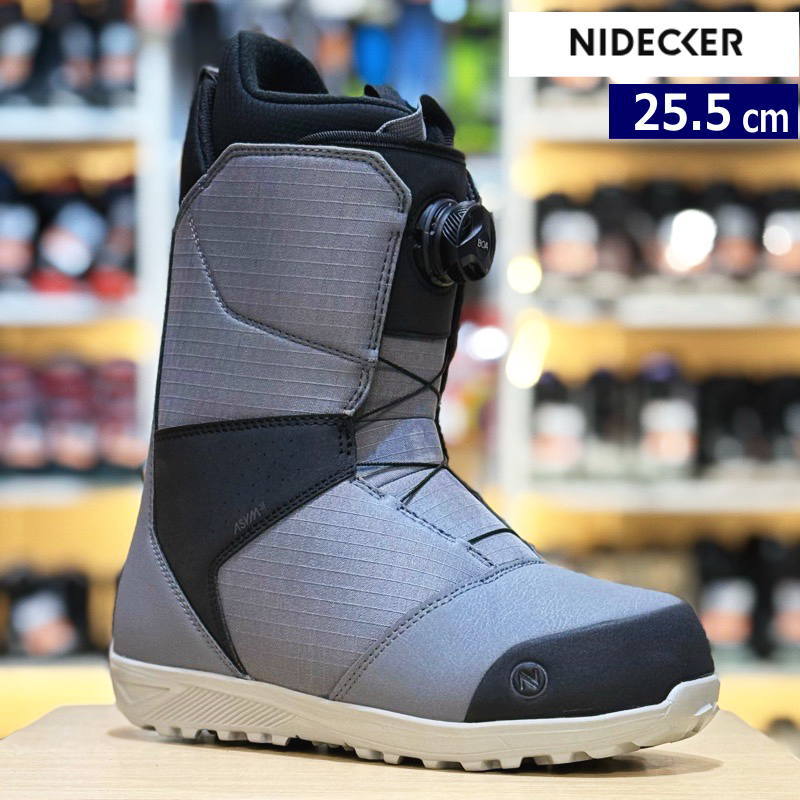 24-25 NIDECKER SIERRA ｶﾗｰ:GRAY 25.5糎 ナイデッカー シ内鰓 メンズ スノーボードブーツ ボア 文字盤式足が入れ分かりやすい 型挙げ句の果て 日本置き目品 ウィンタースポーツ-スポーツ・アウトドア-スノーボード用品