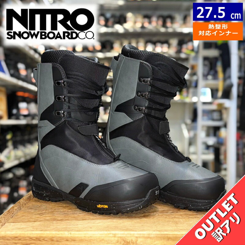 新品　NITRO SELECT TLS スノーボードブーツ27.5 ナイトロ ラスト1点】 23-24 NITRO SELECT TLS カラー:Black 27cm
